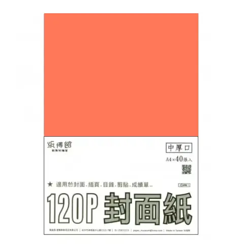 紙博館 120P A4封面紙A4 #524 (40張一包/特殊色)